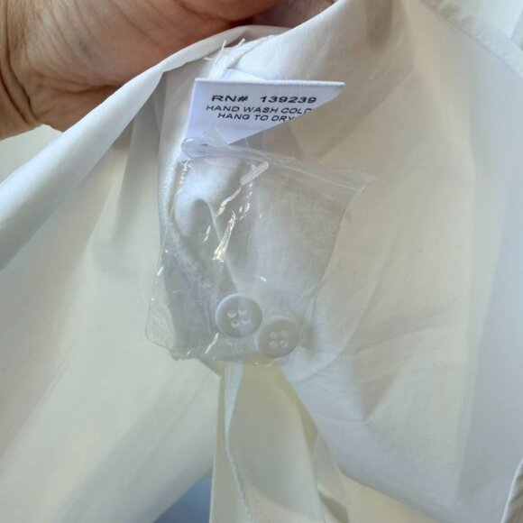 Tuckernuck White Cotton Poplin Callahan Shirt Dress Size S 050 - Picture 8 of 9